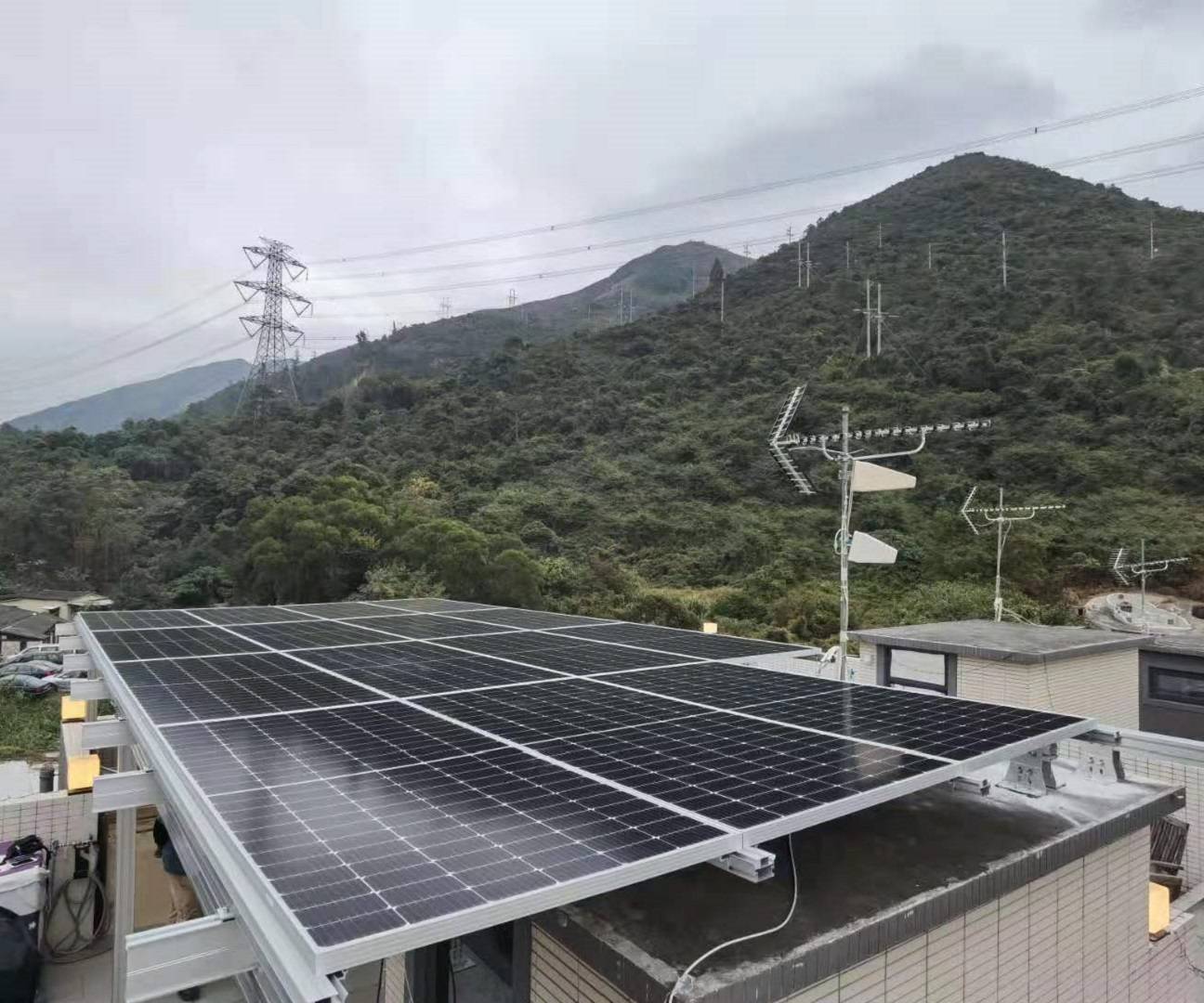 Solarhalterung für zu Hause