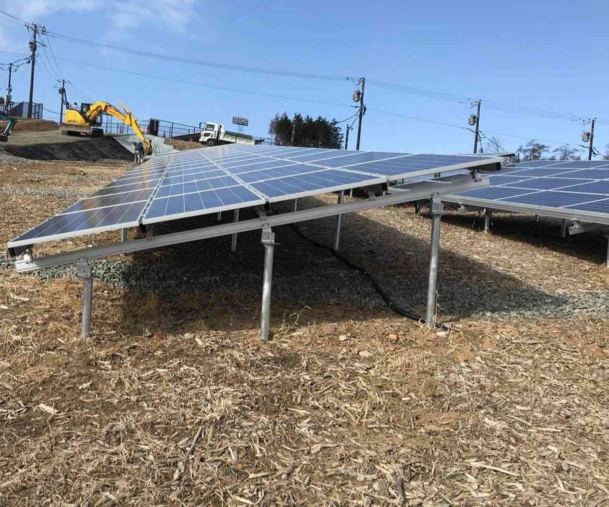 Solarhalterung aus Stahl und Aluminium